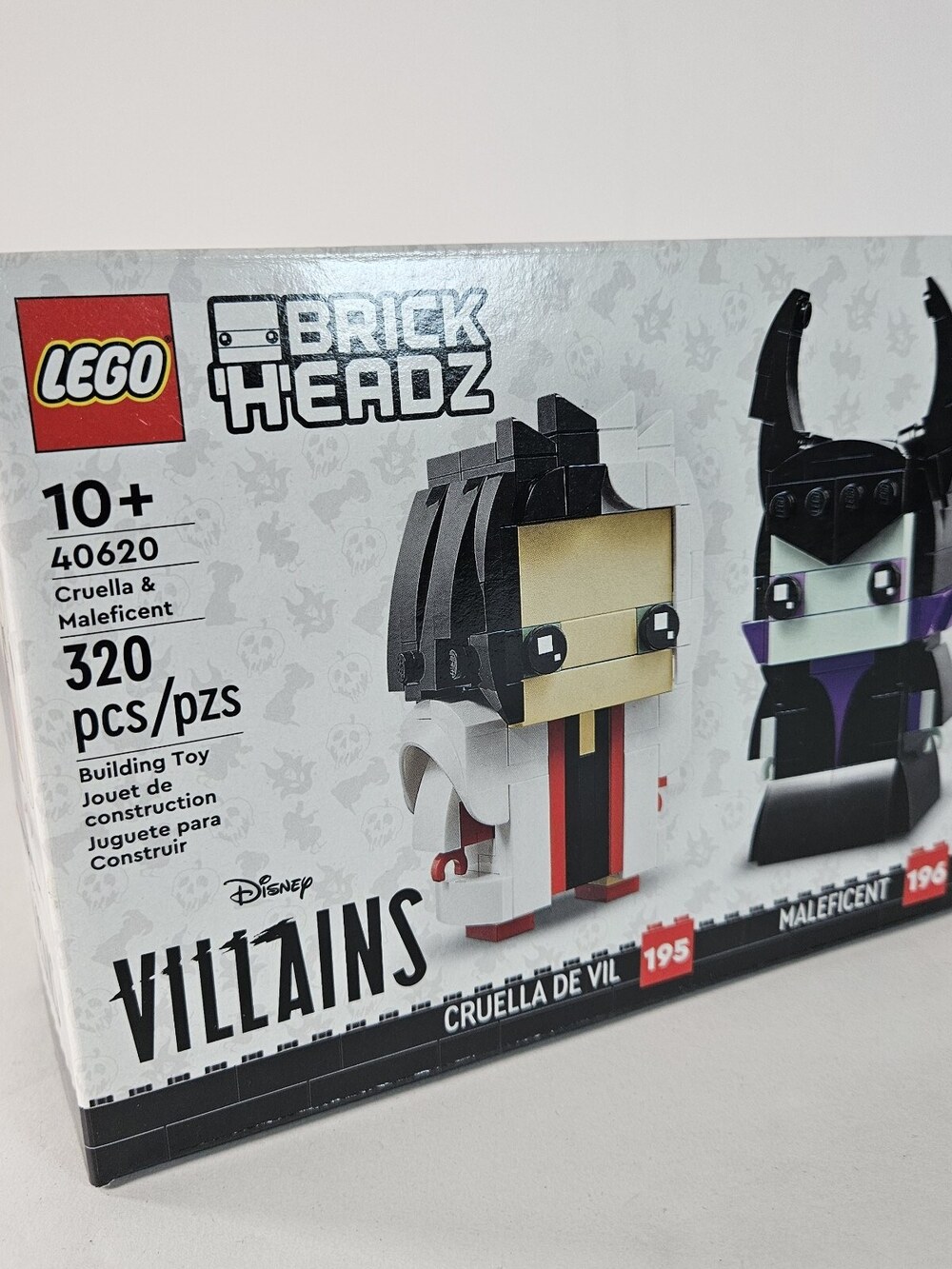 LEGO 40620 Brickheadz Disney Villains Cruella De Vil & Maleficent 320pcs New!